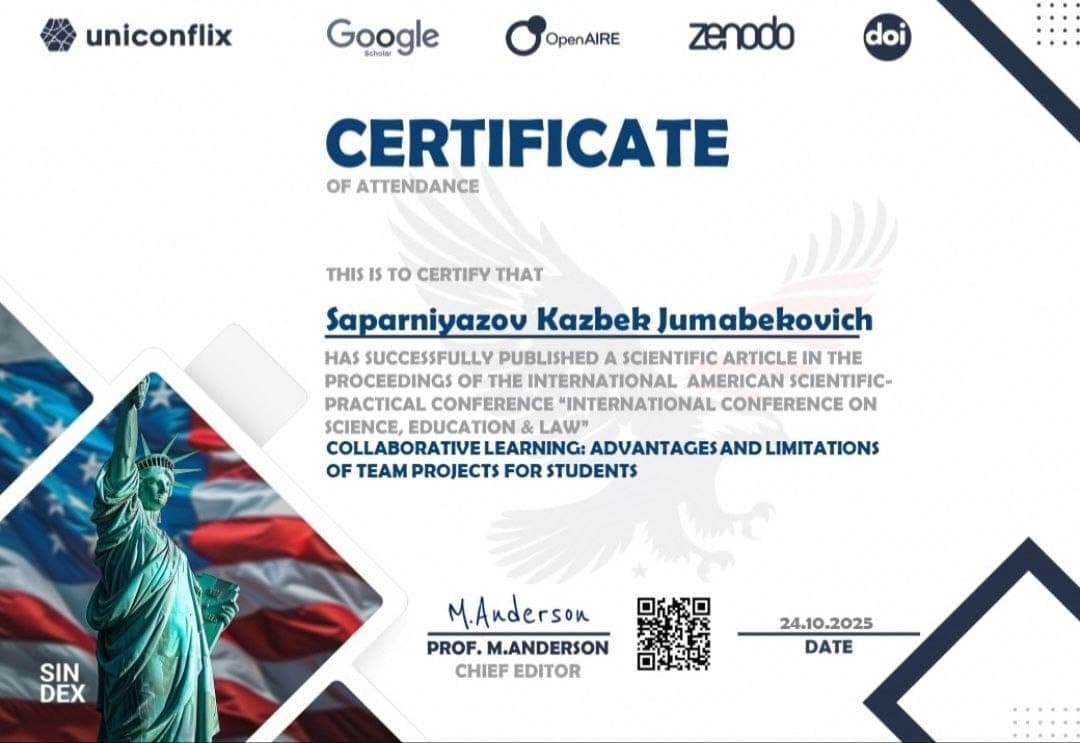 Сапарниязов Казбек
